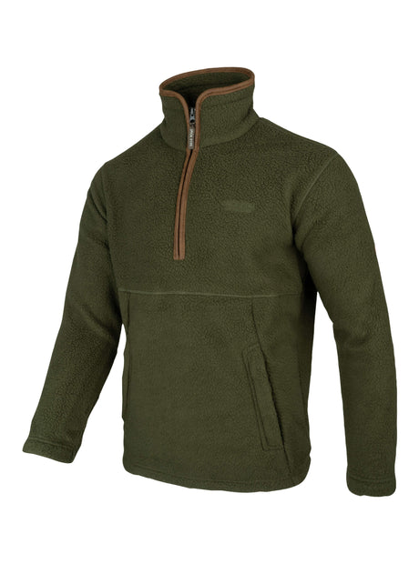 Sherpa Fleecetrui Halve Rits Shiitake
