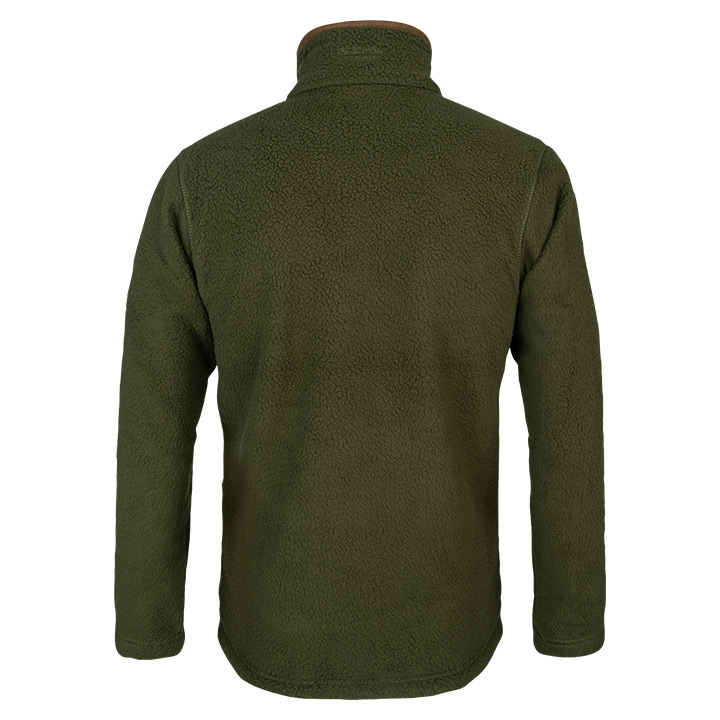 Sherpa Fleecetrui Halve Rits Olijf