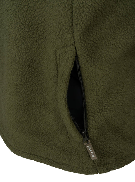 Sherpa Fleecetrui Halve Rits Shiitake