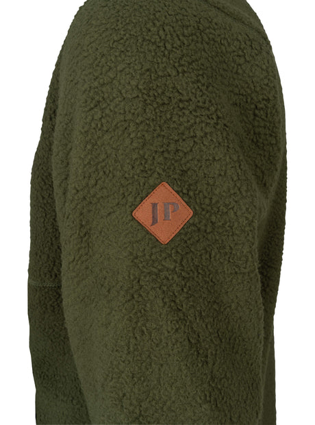 Sherpa Fleecetrui Halve Rits Shiitake