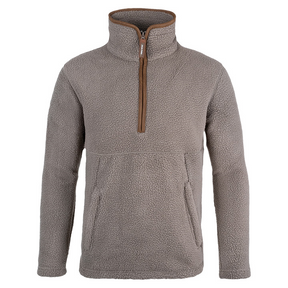 Sherpa Fleecetrui Halve Rits Shiitake