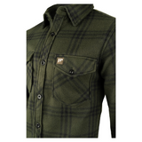 Polar Fleece Overhemd Groen Geruit