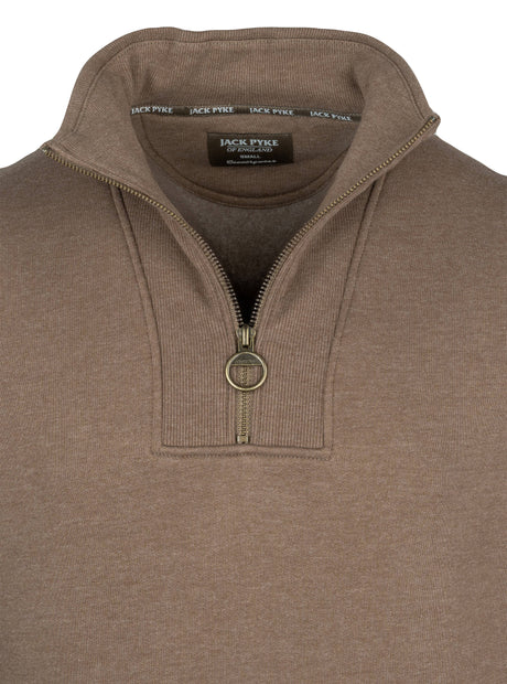Sweater Halve Rits Gerst