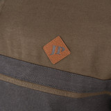 Contrast Sweater Halve Rits Groen