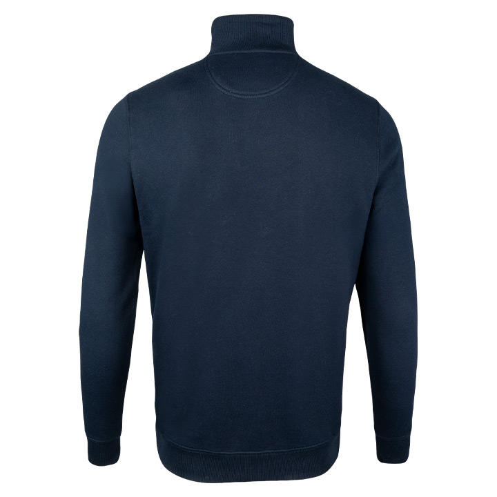 Sweater Halve Rits Marineblauw