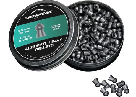 Luchtdrukkogeltjes Snowpeak Accurate Heavy 5.5 mm 21.30 grain (2)