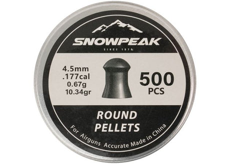 Luchtdrukkogeltjes Snowpeak Round Heavy 4.5 mm 10.34 grain