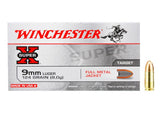 Kogelpatronen Winchester Super-X 9 mm Luger FMJ 124 grain