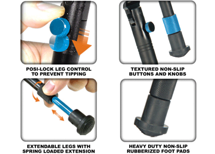 Zweibein UTG Reinforced Clamp-on New Gen