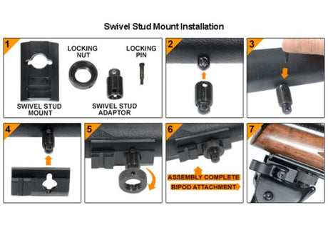 Bipod UTG Rubber Armored Full Metal QD (2)