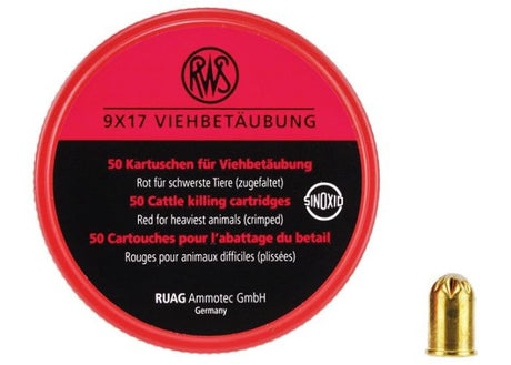 Schietmasker Patronen RWS 9x17 mm Rood