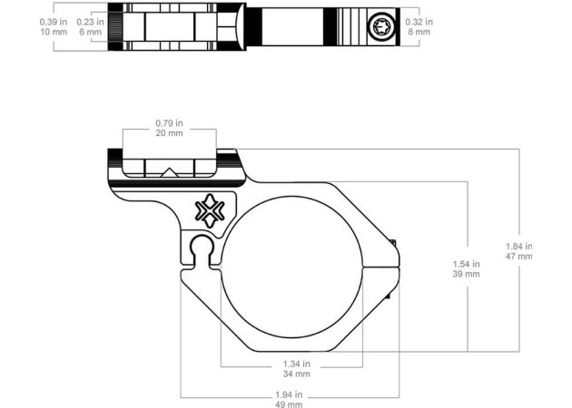Waterpas Vector Optics Offset Level Ring GenII 34 mm (2)