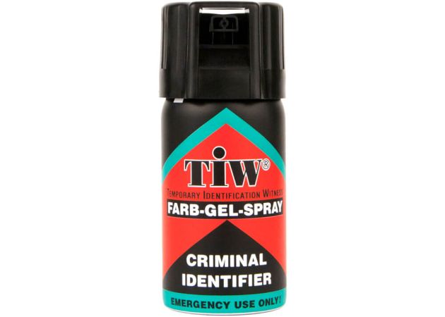 Zelfverdedigingsspray TW1000 TIW Paint Gel - Zwarte Dop