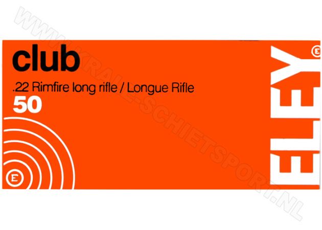 Kogelpatronen Eley Club .22 LR RN 40 Grain