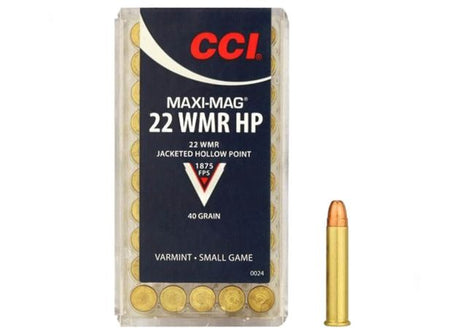 Kogelpatronen CCI Maxi Mag HP .22 WMR JHP 40 Grain