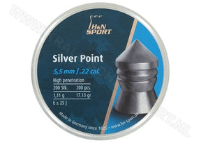 Luchtdrukkogeltjes H&N Silver Point 5.5 mm 17.13 grain