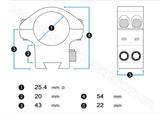 Montage UTG Max Strength QD Lock 25.4 mm High Picatinny (2)