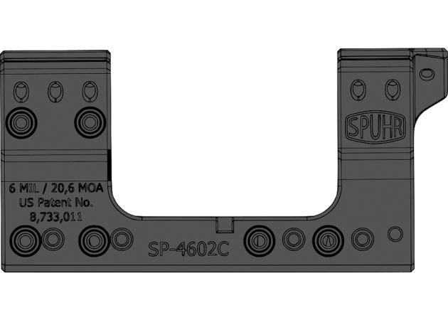 Montage Spuhr 34 mm High 20 MOA Picatinny (3)