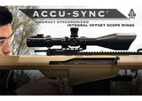 Montage UTG Accu-Sync 34 mm hoch, 50 mm Versatz Weaver/Picatinny