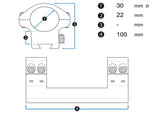 Montage UTG Accu-Sync 34 mm High 50 mm Offset Weaver/Picatinny (2)