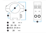 Montage Vector Optics X-Accu Einstellbare Höhenverstellung 30 mm Schwalbenschwanz