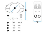 Montage Arken Halo Ti 30 mm Medium Weaver/Picatinny (2)