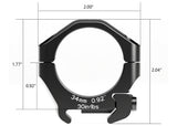 Montage Arken Halo Ti 34 mm Low Weaver/Picatinny
