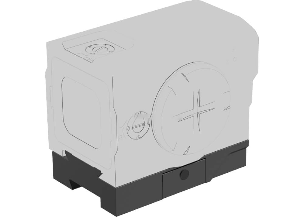 Montagebasis Vector Optics 11 mm Schwalbenschwanz auf VOD Footprint