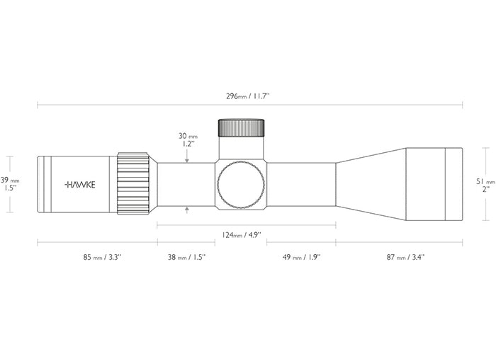 Hawke Airmax 30 SF Compact 4-16x44 AMX IR Zielfernrohr