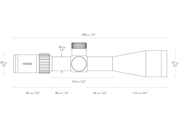 Hawke Airmax 30 SF Compact 6-24x50 AMX IR Zielfernrohr