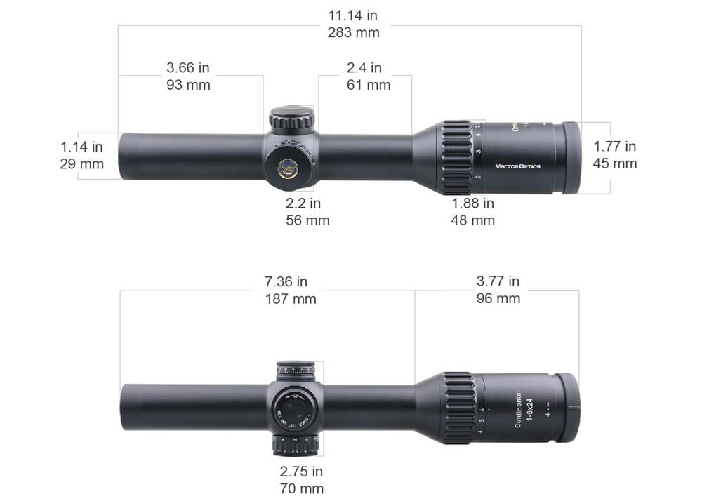 Vector Optics Continental 1-6x24 Zielfernrohr