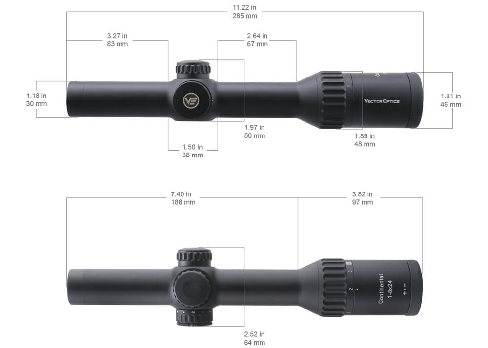 Vector Optics Continental 1-8x24 Zielfernrohr