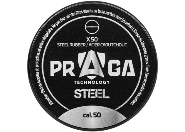 Rubberballen Praga Steel Core .50 46.3 grain