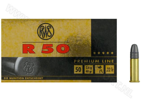 Kogelpatronen RWS R50 .22 LR RN 40 Grain