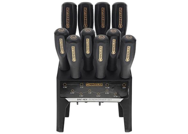 Schroevendraaierset Wheeler Benchtop Sae Hex 10-Delig